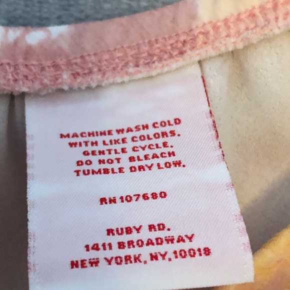 Ruby Rd Women's Lined Flowy Skirt, Pink/Yellow/Cream Size 20 - Picture 4 of 4